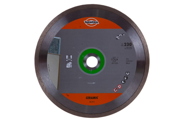 Диск алмазный Professional for Ceramic (230х22.23 мм) для УШМ HAWERA F00Y265814