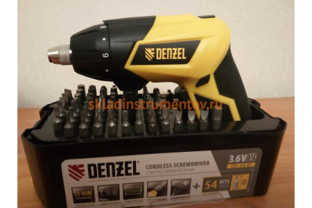 Аккумуляторная отвертка DENZEL CSL-36-01 26001