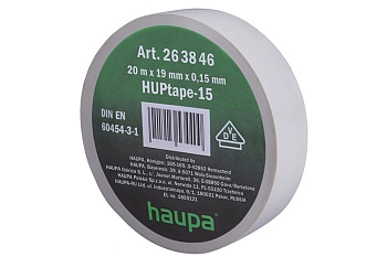 Изолента ПВХ HAUPA цвет серый, шир.19 мм, длина 20 м, d 74 мм 263846