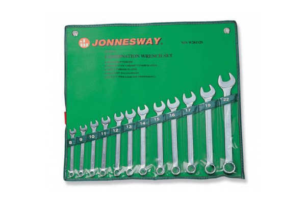 Набор комбинированных ключей 8 - 22 мм Jonnesway W26112S