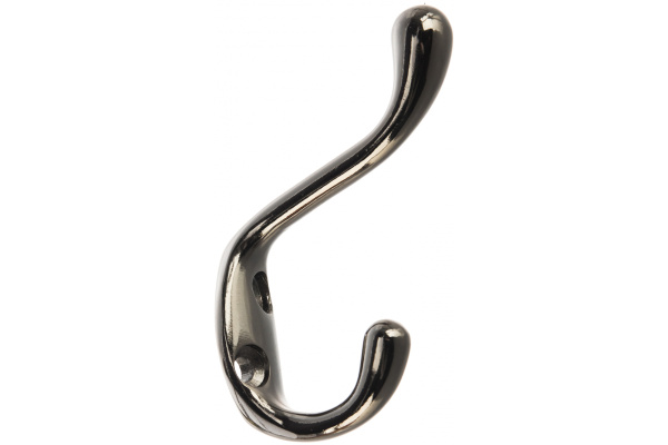 Мебельный крючок JET 586 двухрожковый, алюминий, черный никель CQ586A.002NP99