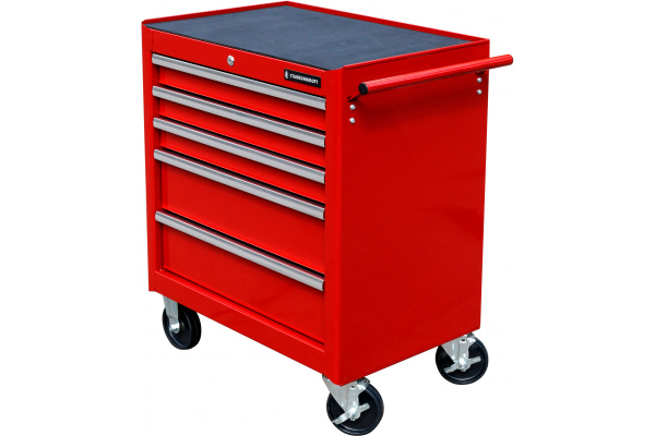 Инструментальная тележка на колесах СТАНКОИМПОРТ 5 ящиков, красная BTD-271051CIS