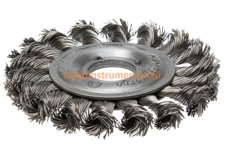 Щетка дисковая Мастер (175х22.2 мм; жгут; стальная проволока 0.5 мм) для УШМ Профоснастка 20108006
