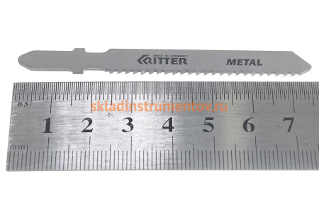 Пилки по стали Т118B (2 шт; 75х50 мм; шаг 2 мм; 12TPI; HSS) для лобзиков RITTER 3113-2