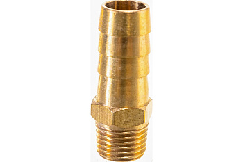 Штуцер пневматический (1/4"M - елочка 12 мм) ЭВРИКА ER-MH04/08