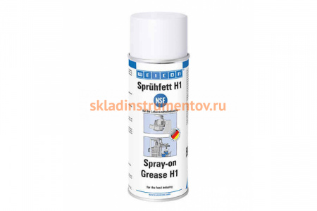 Смазка жировая пищевая Spray-on Grease H1 400 мл WEICON wcn11541400