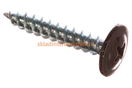 Саморезы с прессшайбой по листовому металлу до 0,9 мм Зубр RAL-8017 PH2 4,2х25 мм 400шт 300191-42-025-8017