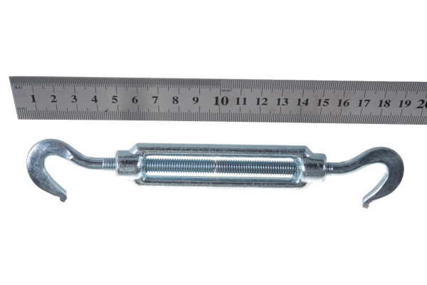 Талреп ЗУБР М8 DIN 1480 крюк-крюк, кованая натяжная муфта 304366-08 Талреп ЗУБР М8 DIN 1480 крюк-крюк, кованая натяжная муфта 304366-08