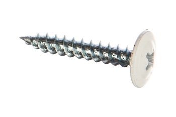 Саморезы с прессшайбой по листовому металлу до 0,9 мм Зубр RAL-9003, PH2 4,2х25 мм 400шт 300191-42-025-9003