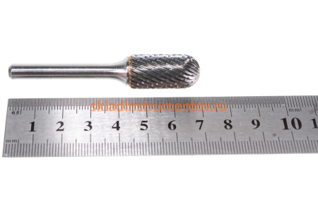 Бор-фреза форма С цилиндр со сферическим концом (12.7x25 мм; хвостовик 6 мм) D.BOR 9F-12127K02D