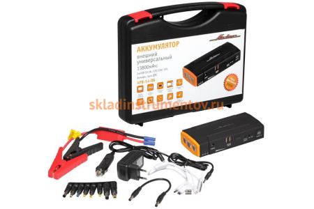 Аккумулятор внешний универсальный Booster (13800 мАч; 2хUSB) Airline APB-14-06