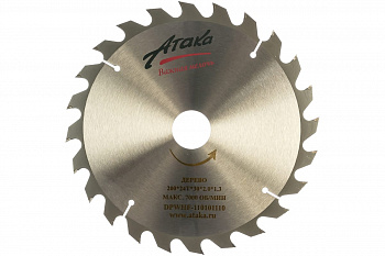 Диск пильный (200 мм; 24T; 30 мм) по дереву профи АТАКА 8078700