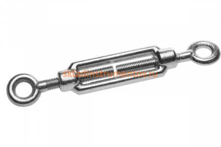 Талреп Зубр DIN 1480, кольцо-кольцо, оцинкованный, кованая натяжная муфта, М12, ТФ5, 4 шт 4-304375-12