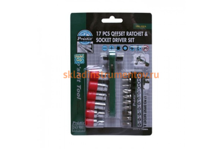 Ключ-отвертка с 17 насадками ProsKit 1PK-202A 00155551