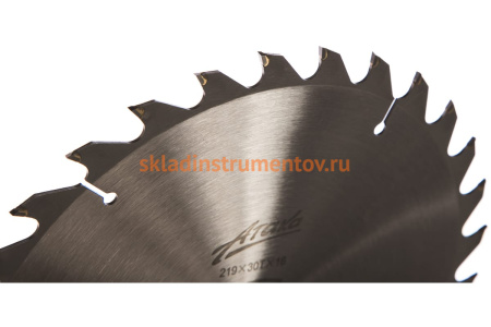 Диск пильный по дереву (219х16 мм; 30T; б/рез) АТАКА 8078810