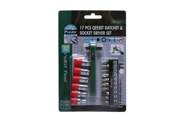 Ключ-отвертка с 17 насадками ProsKit 1PK-202A 00155551