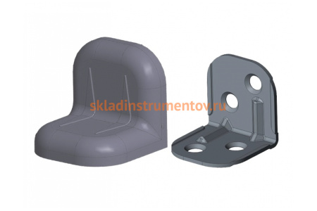 Уголок с заглушкой MFK-TORG 24х24х25х1.2 металлик 13 24 24 13