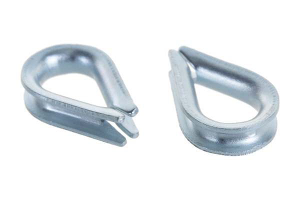 Коуш DIN 6899 оцинкованный 2 шт. (4 мм; ТФ6) Зубр 4-304496-04