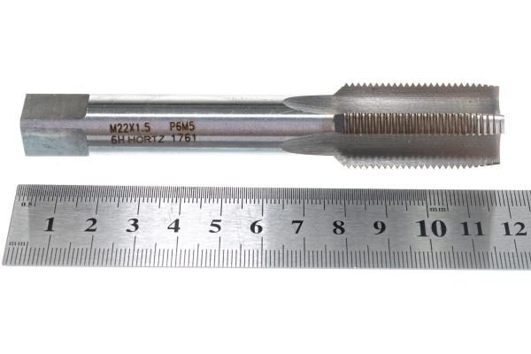 Метчик HORTZ М22x1.5 м/р Р6М5 203729