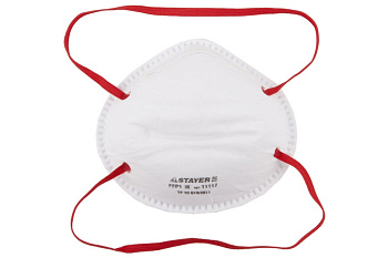 Фильтрующая полумаска STAYER MASTER коническая, многослойнаяб FFP1 11117