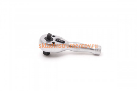 Двухсторонняя трещотка 1/4-3/8 72зуб. укороченная ROCKFORCE RF-803322