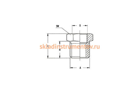 Переходник конус мама 1/2" - папа 3/4" 1217/7 270/9 M3/4*F1/2 GAV 27809