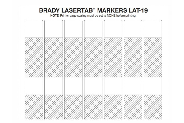 Этикетки для лазерного принтера LAT-19-361-1 BRADY brd29744