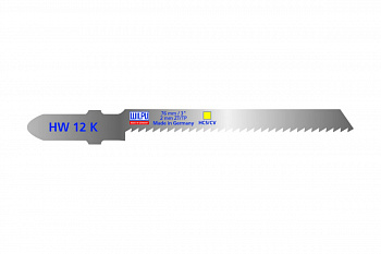 Пилка по изоляционным материалам HW 12 K (5 шт; 76х5х1 мм; 50 мм; 13 TPI; HCS/CV) WILPU 241300005