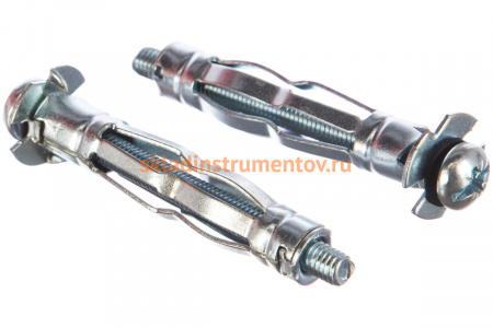 Анкер для пустотелых материалов Зубр МОЛЛИ 11 мм x M5 x 52 мм, 80 шт, оцинкованный 302472-05-052