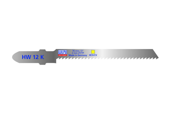 Пилка по изоляционным материалам HW 12 K (5 шт; 76х5х1 мм; 50 мм; 13 TPI; HCS/CV) WILPU 241300005