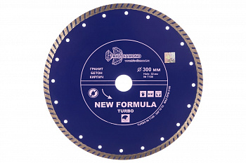 Диск алмазный отрезной Турбо New Formula (300х32 мм) TRIO-DIAMOND T108