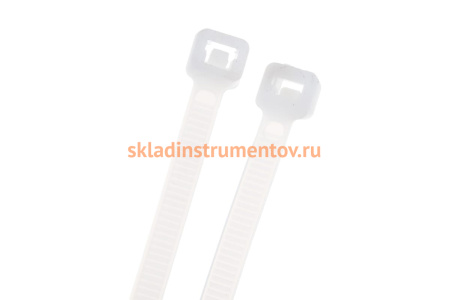 Нейлоновые хомуты Зубр белые, 4.5x200 мм, 100 шт. 309010-45-200