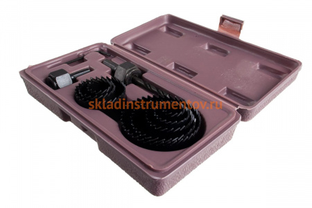 Набор кольцевых пил по дереву 19-64 мм в кейсе Biber 71311 тов-069427