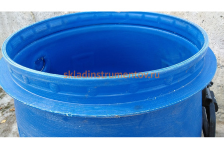 Бочка с крышкой на обруч ТАРА п/э, 48л, синяя 00228