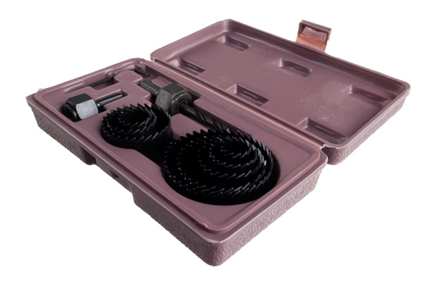 Набор кольцевых пил по дереву 19-64 мм в кейсе Biber 71311 тов-069427