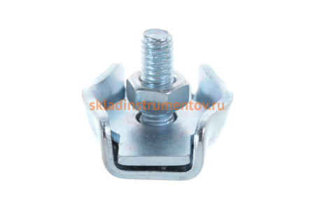 Зажим троса одинарный 2 шт. (6 мм; ТФ6) Зубр 4-304436-06 Зажим троса одинарный 2 шт. (6 мм; ТФ6) Зубр 4-304436-06