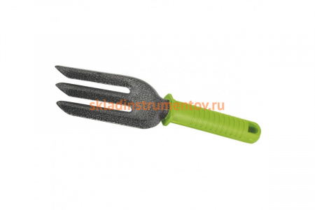 Вилка посадочная 3-зубая, защитное покрытие, пластиковая рукоятка SPARTA 62387