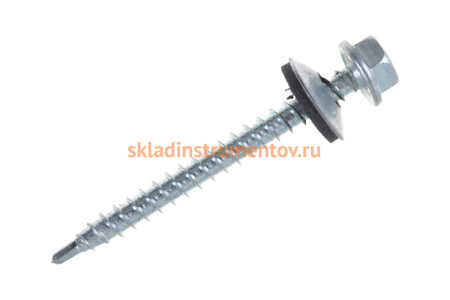 Саморезы Зубр для крепления кровельных материалов к деревянной обрешетке, оцинкованные, 4,8x50мм, 250шт 4-300315-48-050