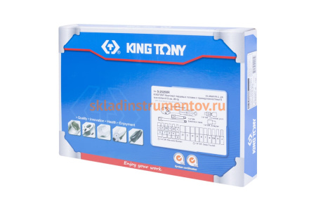 Набор торцевых головок 1/4" с принадлежностями (ложемент, 26 предметов) KING TONY 9-2526MR