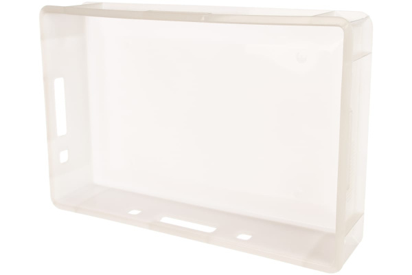 Мясной ящик п/э сплошной 600х400х120 белый морозостойкий Тара.ру Е1 03571