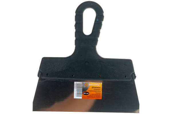 Шпатель, нержавеющая cталь, пластиковая рукоятка 200мм Вихрь 73/3/2/20