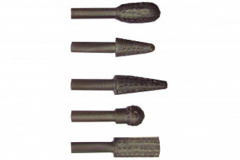 Набор металлических бор-фрез 5 шт. Biber 70702 тов-090537