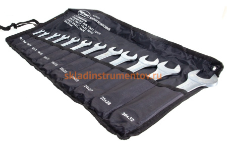 Набор рожковых ключей 6-32 мм 12 предметов в сумке AV Steel AV-030122