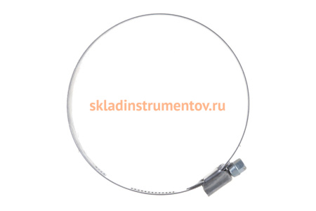 Червячный хомут JTC 80-100мм, нержавеющая сталь, ширина ленты 12мм ZN100