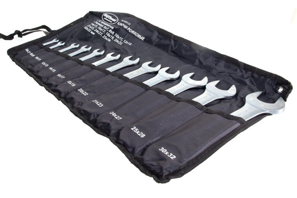 Набор рожковых ключей 6-32 мм 12 предметов в сумке AV Steel AV-030122