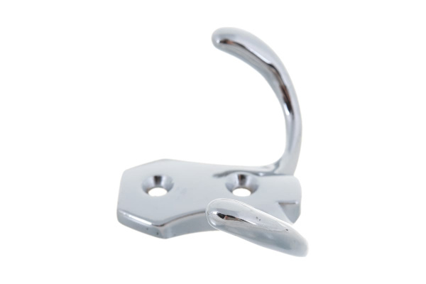 Мебельный крючок JET 586 двухрожковый, алюминий, хром CQ586A.002CP99