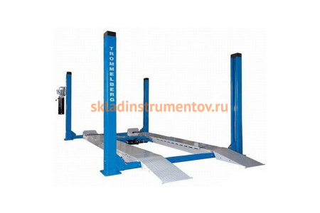 4-х стоечный электрогидравлический подъемник с комплектом для развал схождения Trommelberg TST455CWA