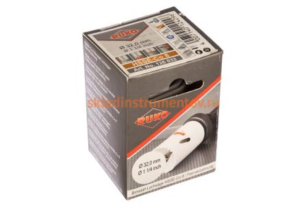 Коронка биметаллическая HSS Co 8% (32 мм) RUKO 126032