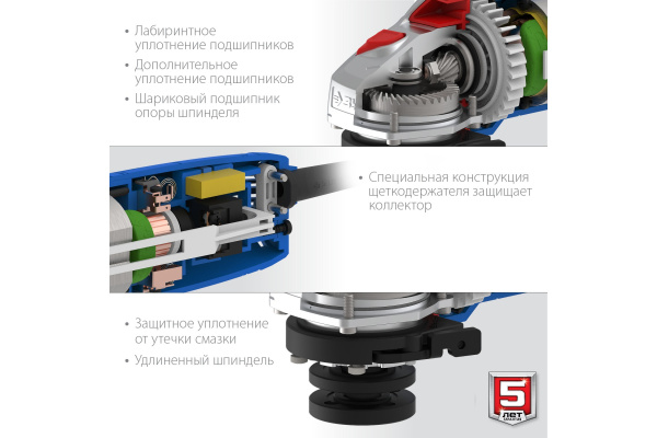 Углошлифовальная машина ЗУБР УШМ-П115-750