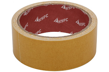 Клейкая двусторонняя лента КУРС 38мм х 10м 11803